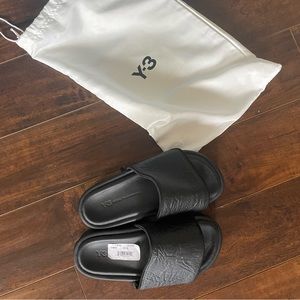 Size 5, Y-3 Platform Slides, Black